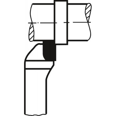 Rohový soustružnický nůž tvrdokov levý DIN4978 P25/30 16 x 10 x 110 mm WILKE - obrázek