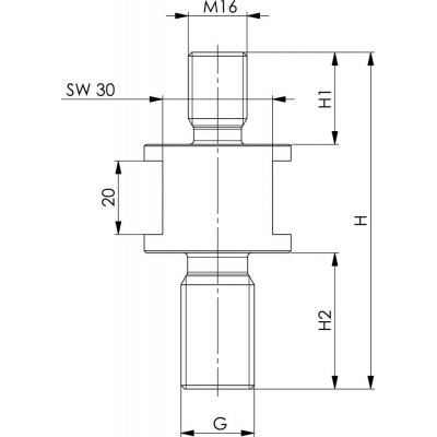 Závitový adaptér 6425GA-M24 AMF - obrázek