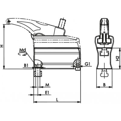 Meziprvek 7600Z-22 M10x12 AMF - obrázek