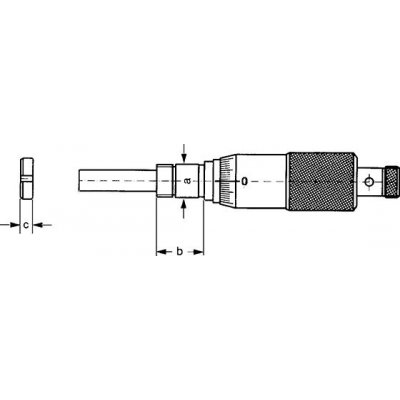 Mikrometr k zabudováni 0-6,5mm, 0,01mm Format - obrázek