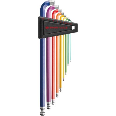 Winkelschraubendreher- Satz im Kunststoffhalter9-teilig1,5-10 90-100GradRainbow PB Swiss Tools