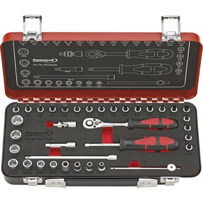 Sada nástrc.klicu 1/4" 36 ks Format