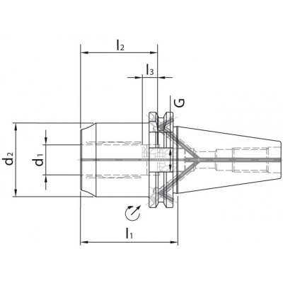 Sklícidlo HPH DIN69871ADB SK50 32mm WTE - obrázek