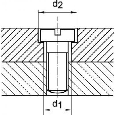 Krátký stupňovitý vrták HSS TiN Průchozí otvor 180° M3 GÜHRING - obrázek