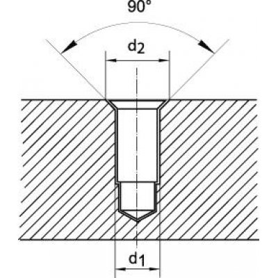 Vícefazetový stupňovitý vrták DIN8378 HSS 90° M3 FORMAT - obrázek