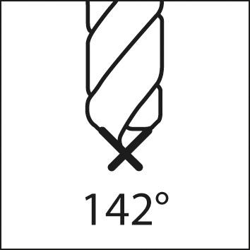Návrtový vrták NC tvrdokov TiALN DIN6535 stopka HA 142° 5mm FORMAT - obrázek