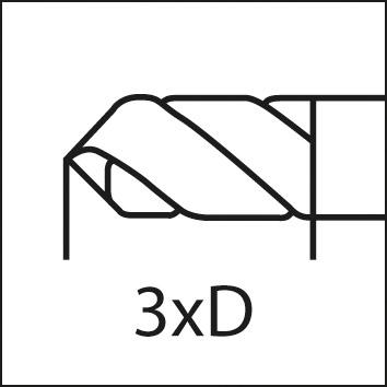 Krátký vrták DIN6539 tvrdokov bez povlaku, typ N válcová stopka 3,60mm FORMAT - obrázek