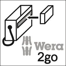 Sada adaptér-bity 1/2" vnitřní 6-hran s přídržnou funkcí 6 ks Wera - obrázek